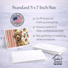 Load image into Gallery viewer, Spanish Water Dog Vegetables Greeting Cards Pack of 8