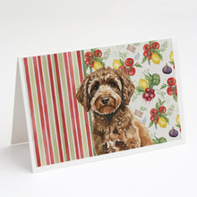 Load image into Gallery viewer, Spanish Water Dog Vegetables Greeting Cards Pack of 8