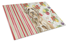 Load image into Gallery viewer, Spinone Italiano Vegetables Glass Cutting Board