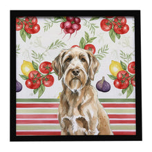 Load image into Gallery viewer, Spinone Italiano Vegetables Framed Metal Print
