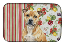 Load image into Gallery viewer, Fawn Staffordshire Bull Terrier Vegetables Dish Drying Mat