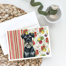 Load image into Gallery viewer, Standard Schnauzer Vegetables Greeting Cards Pack of 8