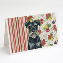 Load image into Gallery viewer, Standard Schnauzer Vegetables Greeting Cards Pack of 8
