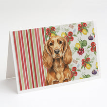 Load image into Gallery viewer, Sussex Spaniel Vegetables Greeting Cards Pack of 8