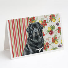 Load image into Gallery viewer, Black Tibetan Mastiff Vegetables Greeting Cards Pack of 8