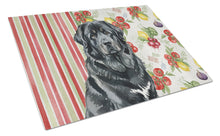 Load image into Gallery viewer, Black Tibetan Mastiff Vegetables Glass Cutting Board