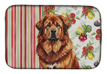 Load image into Gallery viewer, Red Gold Tibetan Mastiff Vegetables Dish Drying Mat