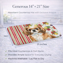 Load image into Gallery viewer, Tibetan Spaniel Vegetables Dish Drying Mat