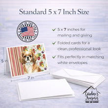 Load image into Gallery viewer, Tibetan Spaniel Vegetables Greeting Cards Pack of 8