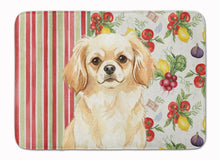 Load image into Gallery viewer, Cream Tibetan Spaniel Vegetables Memory Foam Kitchen Mat