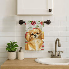 Load image into Gallery viewer, Gold Tibetan Spaniel Vegetables Kitchen Towel