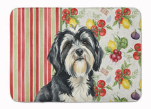 Load image into Gallery viewer, Black and White Tibetan Terrier Vegetables Memory Foam Kitchen Mat