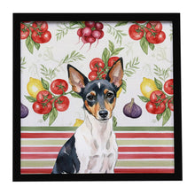 Load image into Gallery viewer, Toy Fox Terrier Vegetables Framed Metal Print