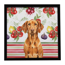 Load image into Gallery viewer, Vizsla Vegetables Framed Metal Print