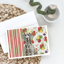 Load image into Gallery viewer, Weimaraner Vegetables Greeting Cards Pack of 8