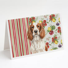 Load image into Gallery viewer, Welsh Springer Spaniel Vegetables Greeting Cards Pack of 8