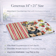 Load image into Gallery viewer, Welsh Terrier Vegetables Dish Drying Mat