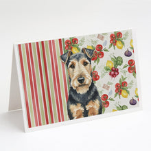 Load image into Gallery viewer, Welsh Terrier Vegetables Greeting Cards Pack of 8