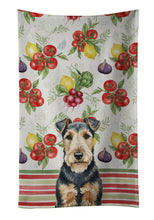 Load image into Gallery viewer, Welsh Terrier Vegetables Kitchen Towel