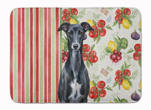 Load image into Gallery viewer, Black Whippet Vegetables Memory Foam Kitchen Mat