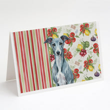 Load image into Gallery viewer, Blue Whippet Vegetables Greeting Cards Pack of 8
