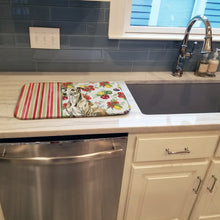 Load image into Gallery viewer, Brindle Whippet Vegetables Dish Drying Mat