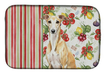 Load image into Gallery viewer, Fawn Whippet Vegetables Dish Drying Mat