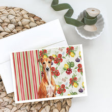 Load image into Gallery viewer, Red Whippet Vegetables Greeting Cards Pack of 8