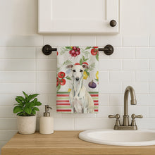 Load image into Gallery viewer, White Whippet Vegetables Kitchen Towel