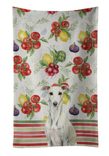 Load image into Gallery viewer, White Whippet Vegetables Kitchen Towel