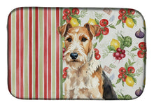 Load image into Gallery viewer, Wire Fox Terrier Vegetables Dish Drying Mat