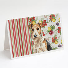 Load image into Gallery viewer, Wire Fox Terrier Vegetables Greeting Cards Pack of 8