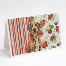 Load image into Gallery viewer, Wirehaired Pointing Griffon Vegetables Greeting Cards Pack of 8