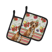 Load image into Gallery viewer, Wirehaired Pointing Griffon Vegetables Pair of Pot Holders