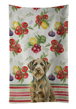 Load image into Gallery viewer, Chestnut Wirehaired Pointing Griffon Vegetables Kitchen Towel