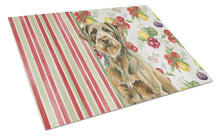 Load image into Gallery viewer, Chestnut Wirehaired Pointing Griffon Vegetables Glass Cutting Board