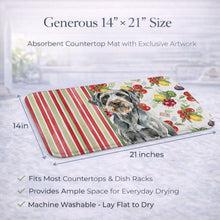 Load image into Gallery viewer, Steel Gray Wirehaired Pointing Griffon Vegetables Dish Drying Mat