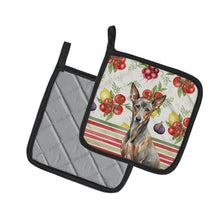 Load image into Gallery viewer, Xoloitzcuintli Vegetables Pair of Pot Holders