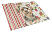 Load image into Gallery viewer, Yorkiepoo Vegetables Glass Cutting Board