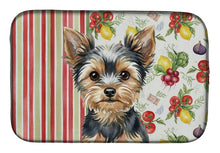 Load image into Gallery viewer, Black and Tan Yorkshire Terrier Vegetables Dish Drying Mat