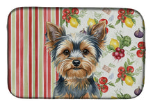 Load image into Gallery viewer, Blue and Tan Yorkshire Terrier Vegetables Dish Drying Mat
