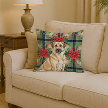 Load image into Gallery viewer, Anatolian Shepherd Dog Christmas PoinsettIas Throw Pillow