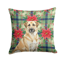 Load image into Gallery viewer, Anatolian Shepherd Dog Christmas PoinsettIas Throw Pillow