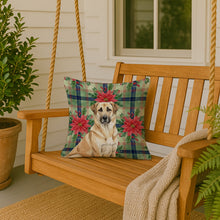 Load image into Gallery viewer, Anatolian Shepherd Dog Christmas PoinsettIas Throw Pillow