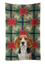 Load image into Gallery viewer, Beagle Christmas PoinsettIas Kitchen Towel