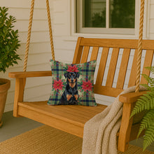 Load image into Gallery viewer, Beauceron Christmas PoinsettIas Throw Pillow