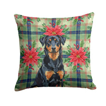 Load image into Gallery viewer, Beauceron Christmas PoinsettIas Throw Pillow