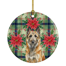 Load image into Gallery viewer, Belgian Laekenois Christmas PoinsettIas Ceramic Ornament