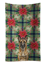 Load image into Gallery viewer, Belgian Malinois Christmas PoinsettIas Kitchen Towel