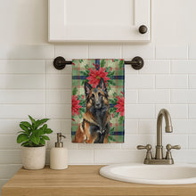 Load image into Gallery viewer, Belgian Tervuren Christmas PoinsettIas Kitchen Towel